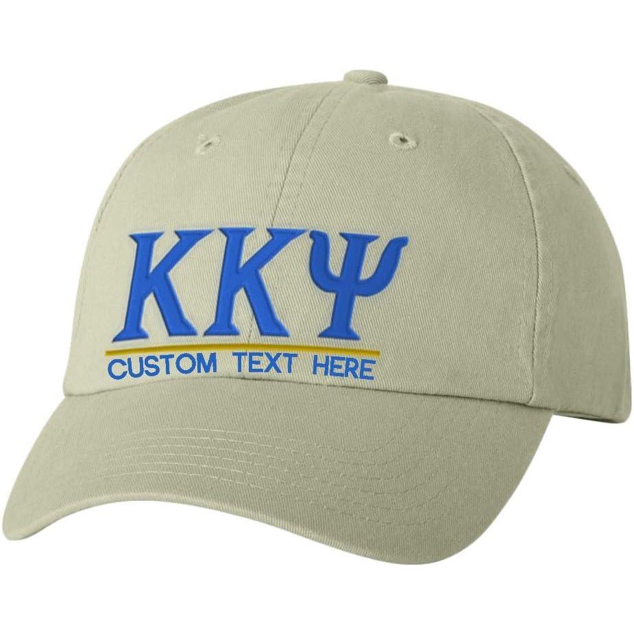 imagePersonalized Kappa Kappa Psi Greek Line HatTan