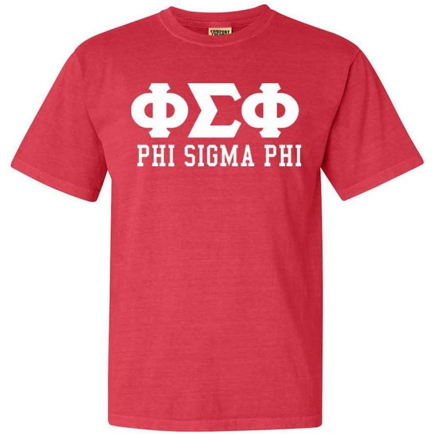imagePhi Sigma Phi Greek Heavyweight TShirtRed