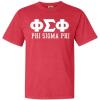 Phi Sigma Phi Greek Heavyweight T-Shirt(Red)