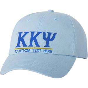 Personalized Kappa Kappa Psi Greek Line Hat(Light Blue)