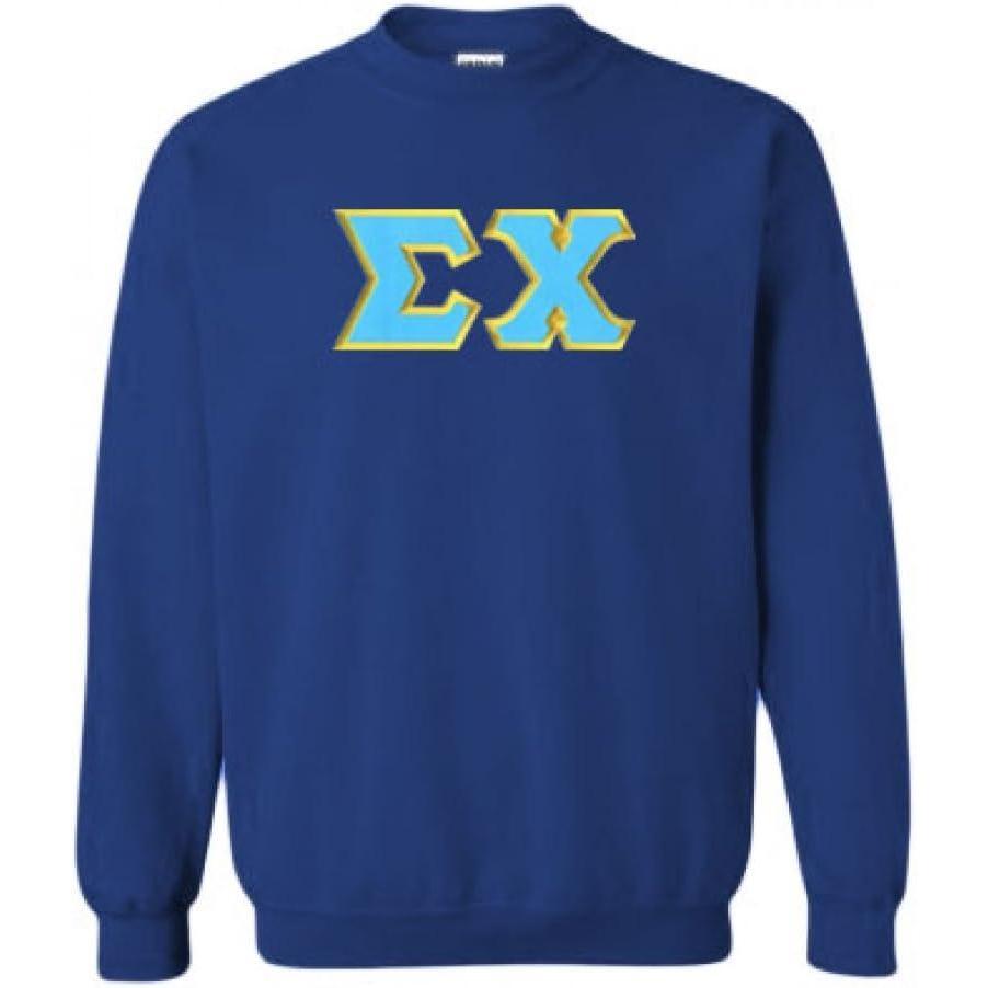 imageSigma Chi Lettered CrewneckRoyal Blue W Light Blue