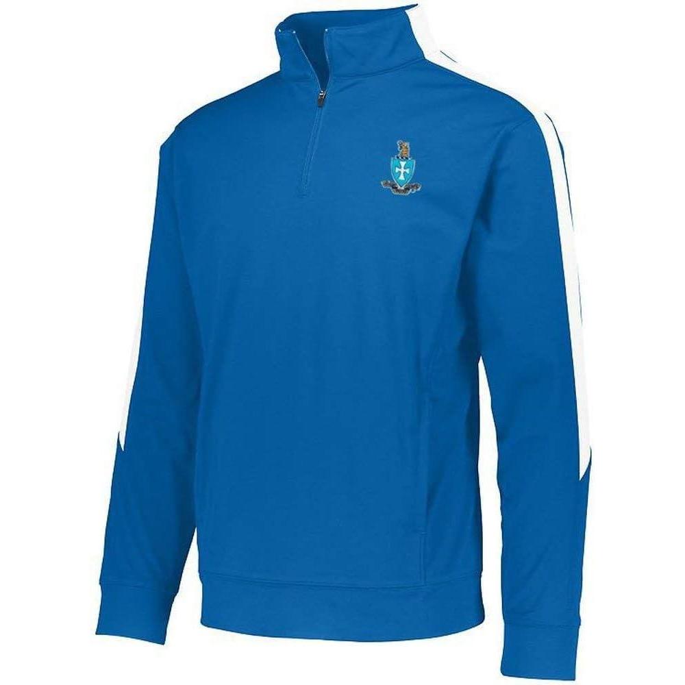 imageSigma Chi World Famous Greek Crest Medalist PulloverRoyal White