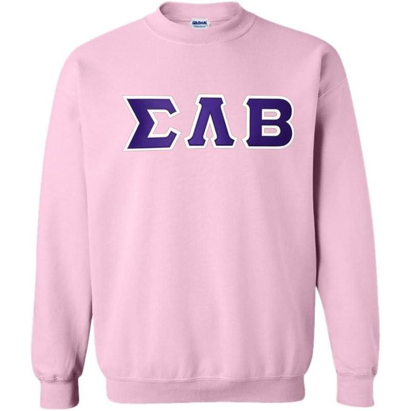 imageSigma Lambda Beta Lettered CrewneckLight Pink