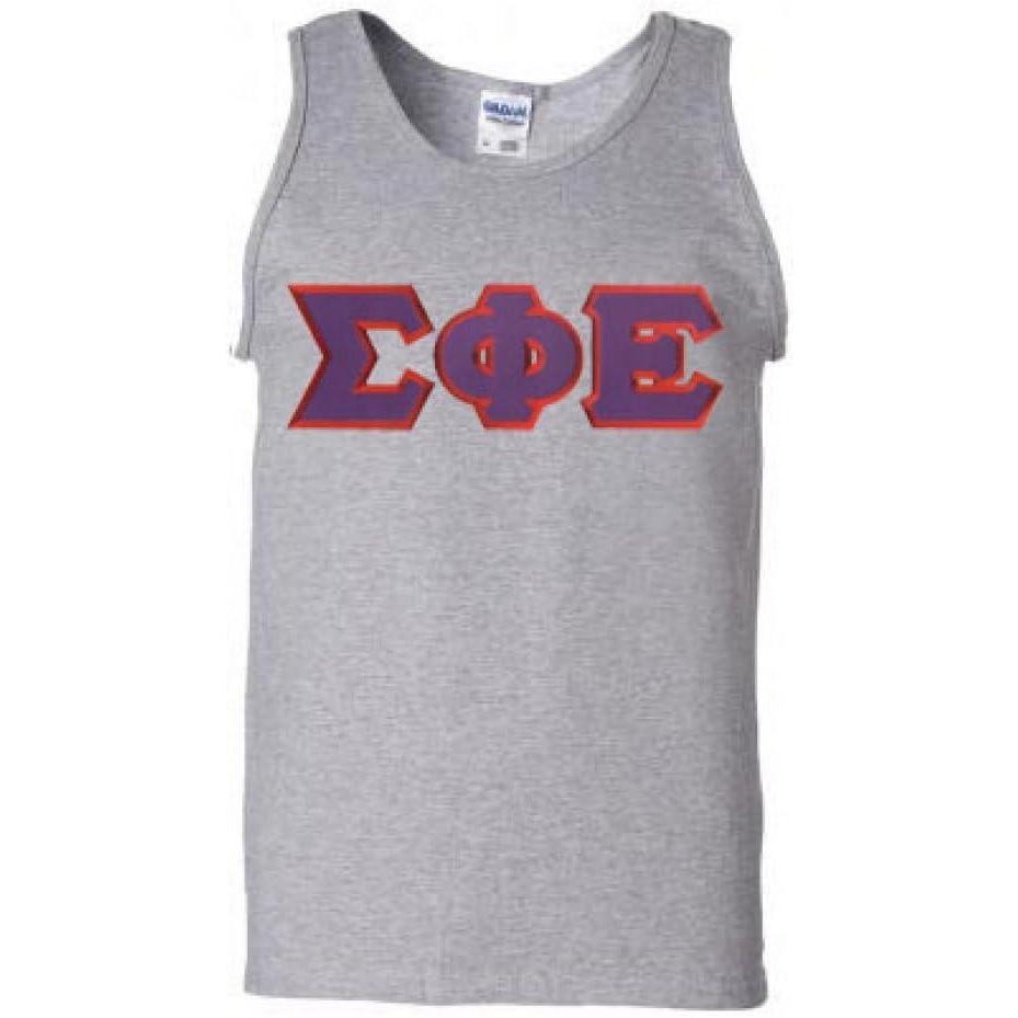 imageSigma Phi Epsilon Lettered Tank TopSports Grey