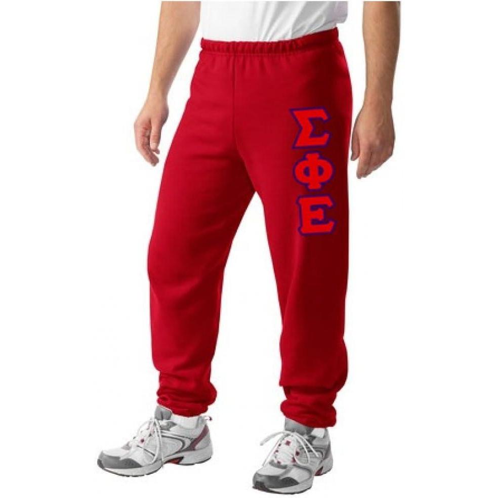 imageSigma Phi Epsilon SigEp Lettered SweatpantsRed