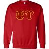 Greekgear Psi Upsilon Custom Twill Crewneck Sweatshirt(Red)