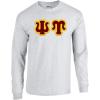 Psi Upsilon Custom Twill Long Sleeve T-Shirt(Ash)