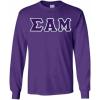 Sigma Alpha Mu Lettered Long Sleeve(Purple)