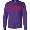 Sigma Phi Epsilon SigEp Fraternity Crest Twill Letter Longsleeve Tee(Purple)