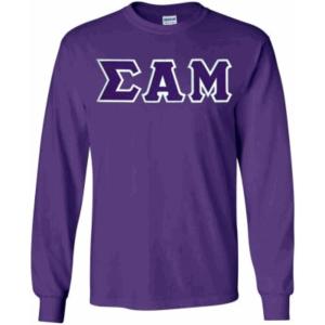 Sigma Alpha Mu Lettered Long Sleeve(Purple)