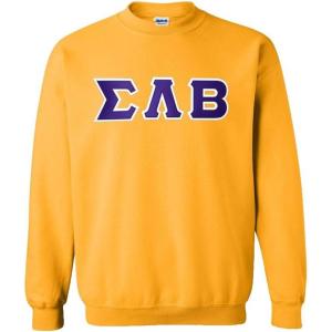 Sigma Lambda Beta Lettered Crewneck(Athletic Gold)