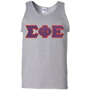 Sigma Phi Epsilon Lettered Tank Top(Sports Grey)