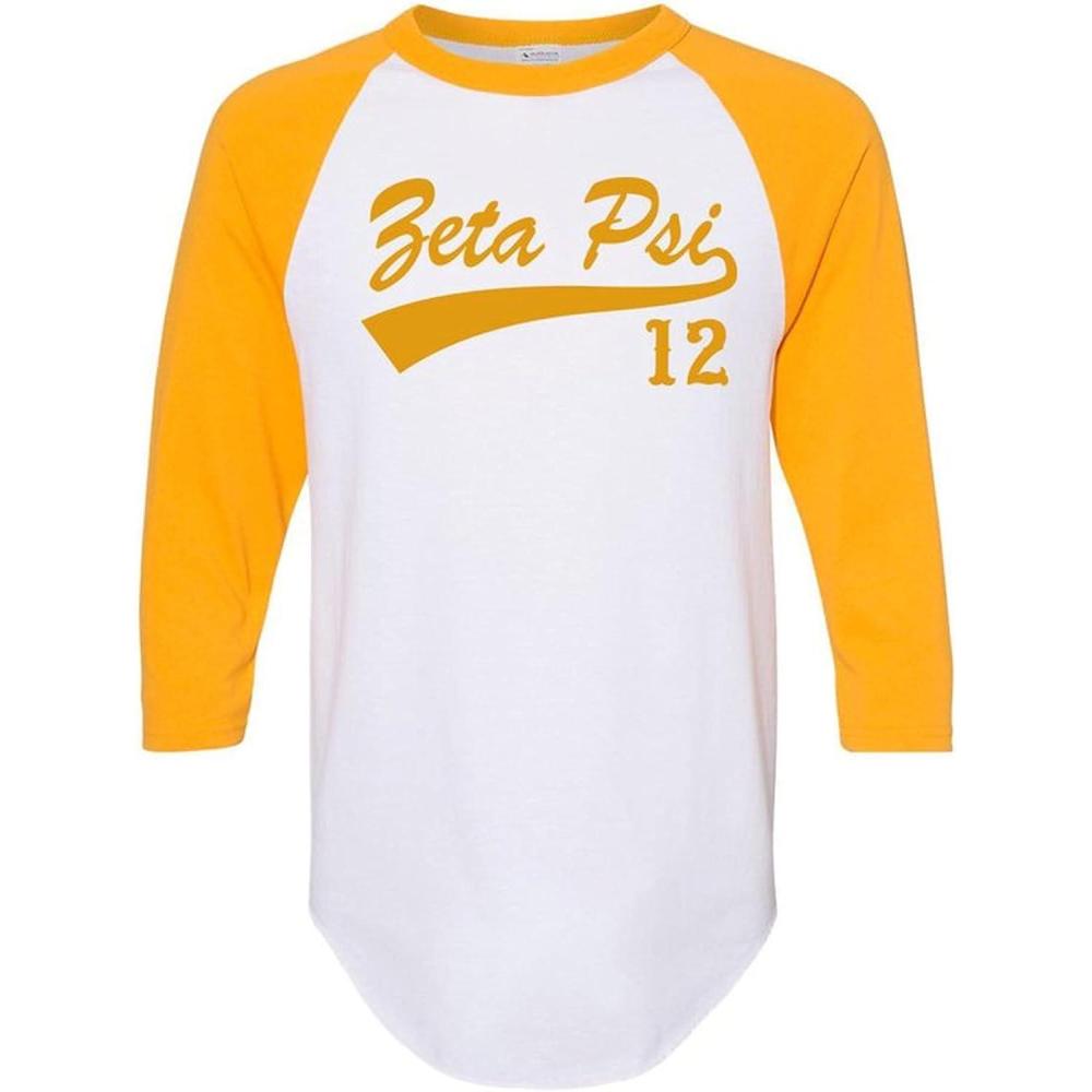 imageZeta Psi Tail Year RaglanWhite WGold