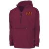 Greekgear Theta Tau Tackle Twill Lettered Pack N Go Pullover(Maroon)
