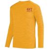 Theta Tau World Famous Dry Fit Tonal Long Sleeve Tee(Gold)
