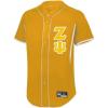 Zeta Psi Lettered Baseball Jersey(Vegas Gold/White)