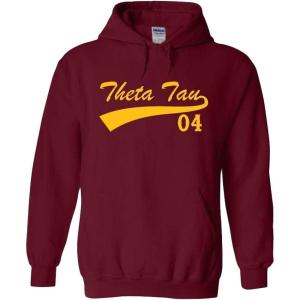 Greekgear Theta Tau Tail Hoodie(Maroon)