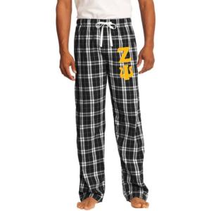 Greekgear Zeta Psi Flannel Plaid Pant – PJ’s(Black)