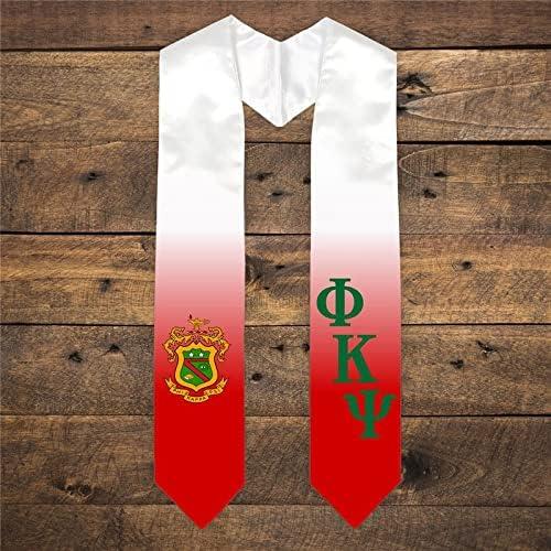 imageGreekgear Phi Kappa Psi Extra Fancy Diagonal Greek Graduation Stole W Crest