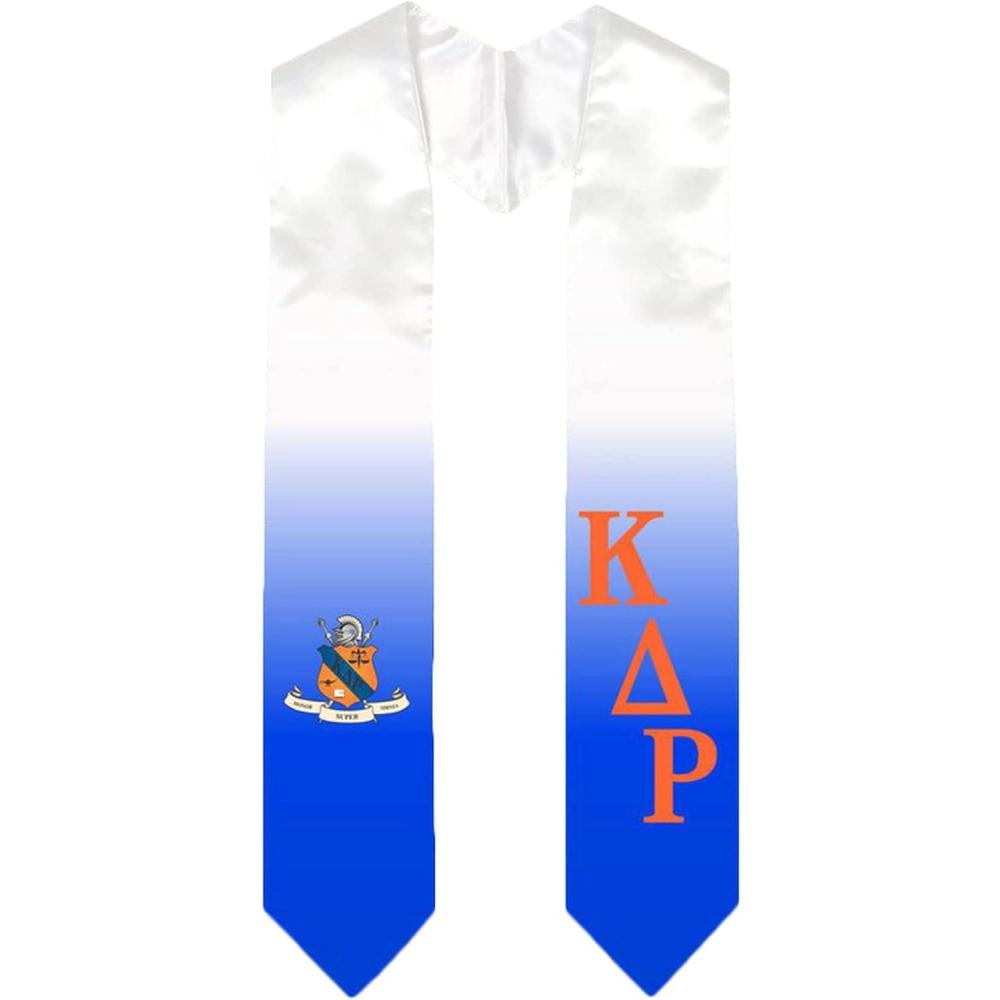 imageGreekgear Kappa Delta Rho Extra Fancy Diagonal Greek Graduation Stole W Crest