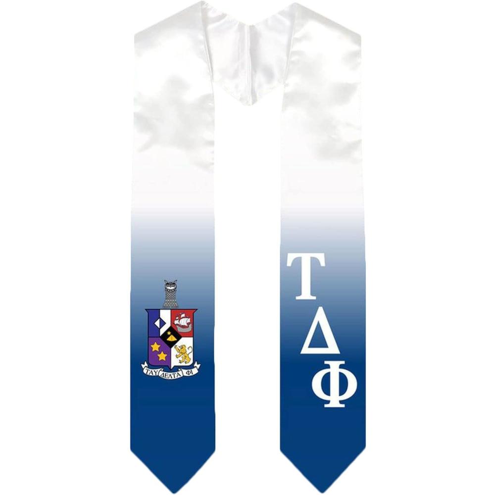 imageGreekgear Tau Delta Phi Extra Fancy Diagonal Greek Graduation Stole W Crest