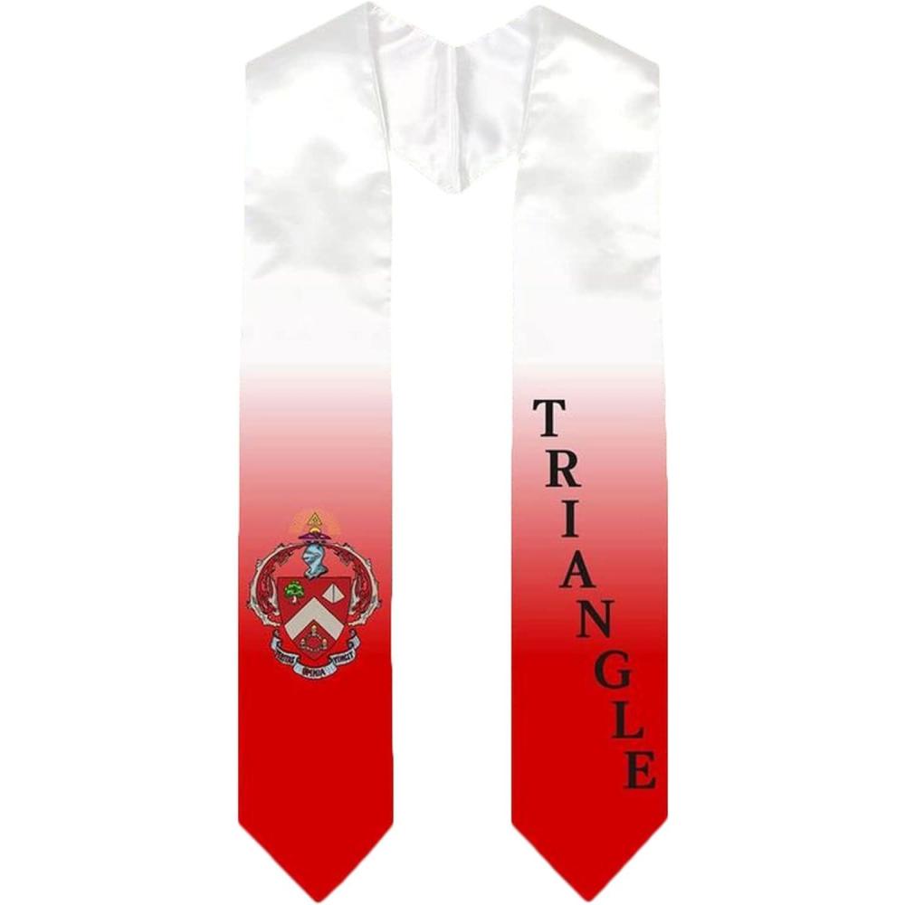 imageGreekgear Triangle Extra Fancy Diagonal Greek Graduation Stole W Crest