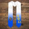 Greekgear Alpha Phi Omega Extra Fancy Diagonal Greek Graduation Stole W Crest