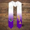 Greekgear Delta Tau Delta DTD Extra Fancy Diagonal Greek Graduation Stole W Crest