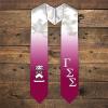 Greekgear Gamma Sigma Sigma Extra Fancy Diagonal Greek Graduation Stole W Crest