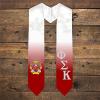 Greekgear Phi Sigma Kappa Extra Fancy Diagonal Greek Graduation Stole W Crest