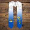 Greekgear Phi Sigma Sigma Extra Fancy Diagonal Greek Graduation Stole W Crest