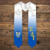 Greekgear Sigma Delta Tau Extra Fancy Diagonal Greek Graduation Stole W Crest