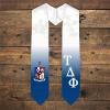 Greekgear Tau Delta Phi Extra Fancy Diagonal Greek Graduation Stole W Crest