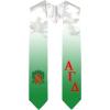 Greekgear Alpha Gamma Delta Extra Fancy Diagonal Greek Graduation Stole W Crest