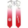 Greekgear Alpha Omicron Pi AOII Extra Fancy Diagonal Greek Graduation Stole W Crest