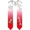 Greekgear Alpha Sigma Alpha ASA Extra Fancy Diagonal Greek Graduation Stole W Crest