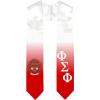 Greekgear Phi Sigma Phi Extra Fancy Diagonal Greek Graduation Stole W Crest