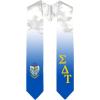 Greekgear Sigma Delta Tau Extra Fancy Diagonal Greek Graduation Stole W Crest