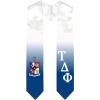 Greekgear Tau Delta Phi Extra Fancy Diagonal Greek Graduation Stole W Crest