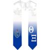 Greekgear Theta Xi Extra Fancy Diagonal Greek Graduation Stole W Crest