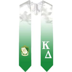 Greekgear Kappa Delta Extra Fancy Diagonal Greek Graduation Stole W Crest