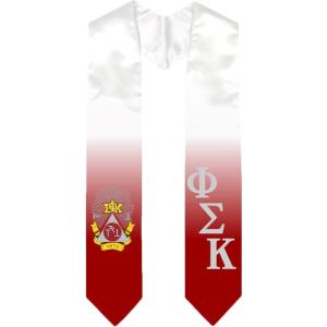 Greekgear Phi Sigma Kappa Extra Fancy Diagonal Greek Graduation Stole W Crest