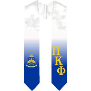 Greekgear Pi Kappa Phi PI PHI Extra Fancy Diagonal Greek Graduation Stole W Crest