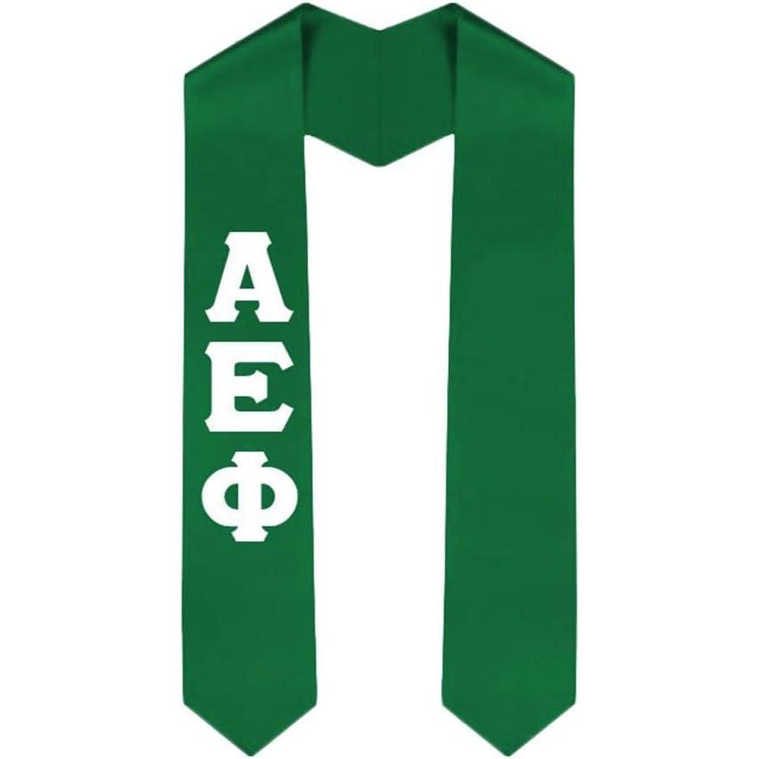 imageCustom Alpha Epsilon Phi Graduation Stole SashKelly Green