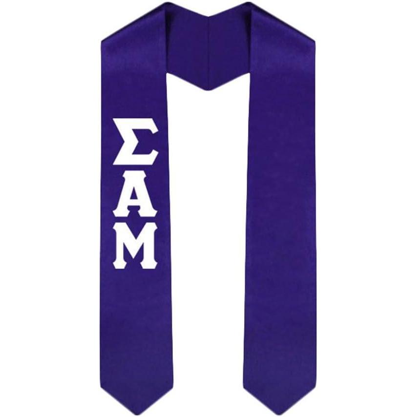 imageCustom Sigma Alpha Mu Graduation Stole SashPurple