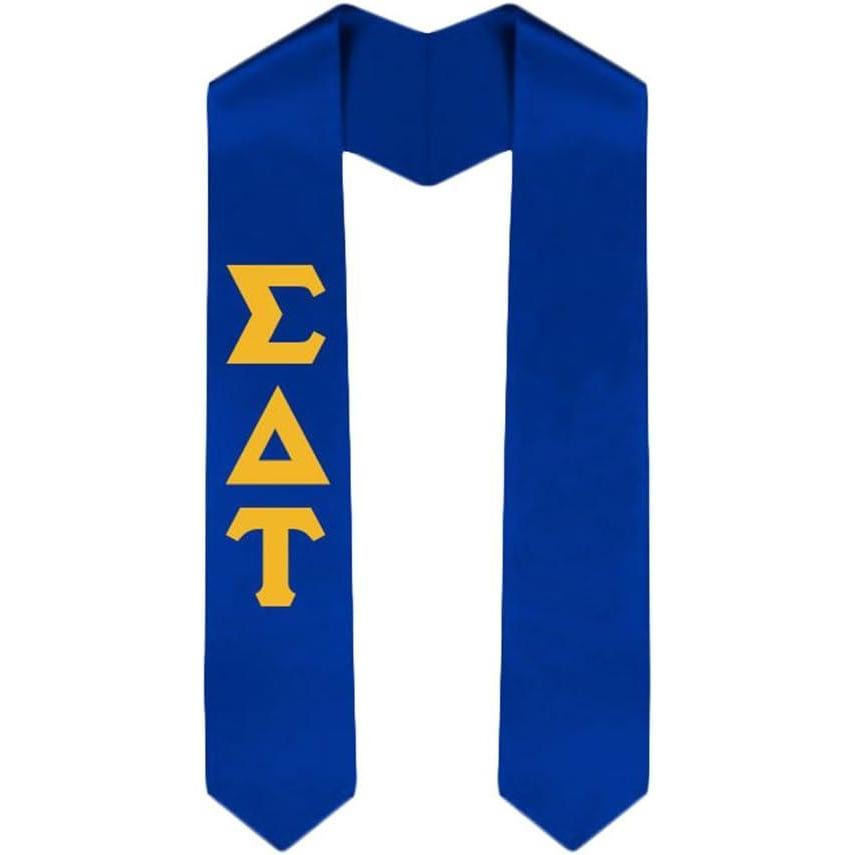 imageCustom Sigma Delta Tau Graduation Stole SashRoyal Blue