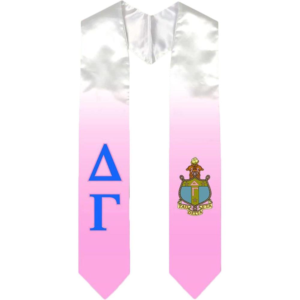 imageGreekgear Delta Gamma Extra Fancy Simple Greek Graduation Stole W Crest