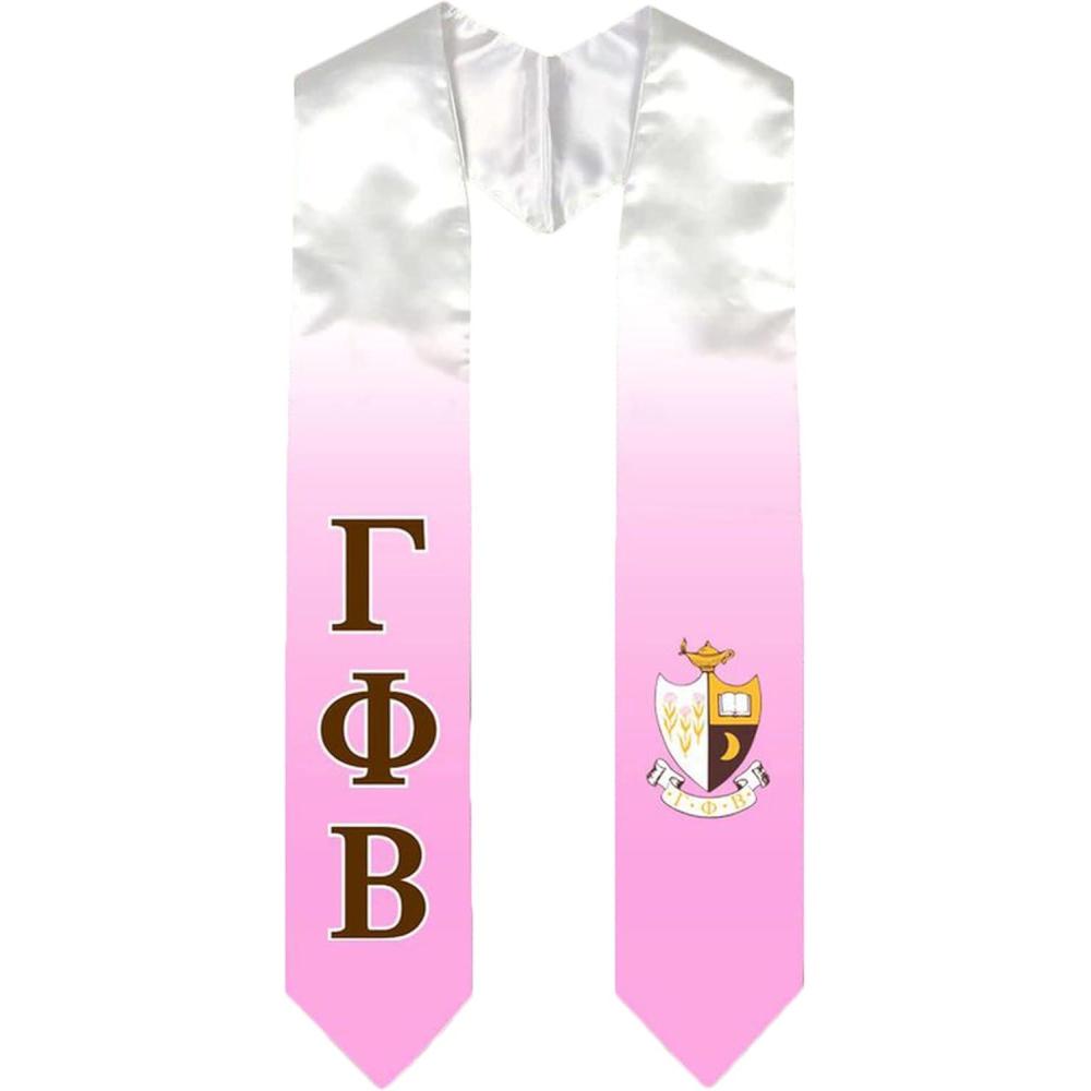imageGreekgear Gamma Phi Beta Extra Fancy Simple Greek Graduation Stole W Crest