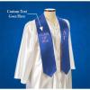 Custom Delta Gamma Graduation Stole Sash(Royal Blue)