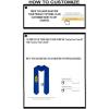 Custom Delta Upsilon DU Graduation Stole Sash(Royal Blue)